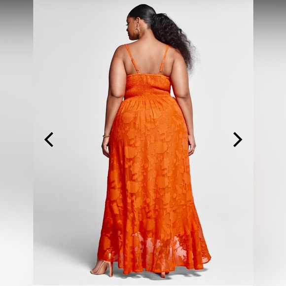 Fashion to Figure Aria Hi-Lo Floral Dress - Picture 2 of 8